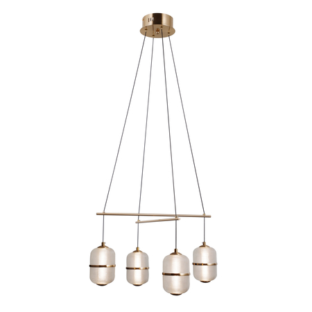 Lampa wisząca Italux Alani PND-34375-4-HBR Złoty