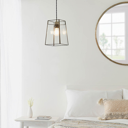Lampa wisząca Endon Lighting Beaumont 60892 mosiądz