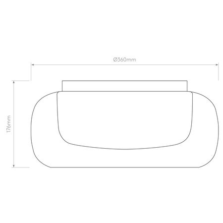 Lampa sufitowa Astro Aquina Ceiling 360 1450004 Polerowany Chrom