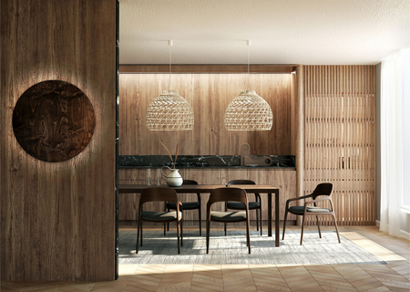 Kinkiet Nowodvorski RING TIMBER LED 11292 Ciemne drewno