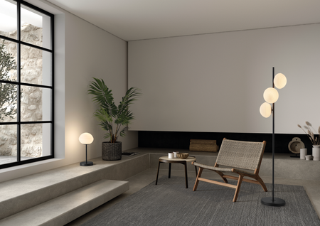 Lampa podłogowa CIAO czarny 3xE27 Ø18