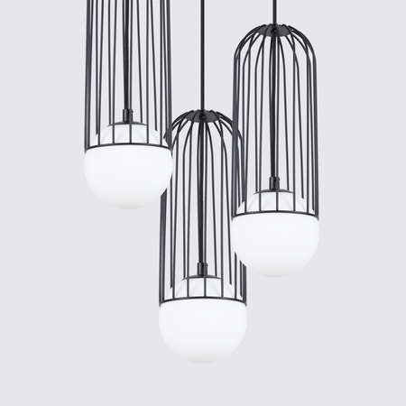 Sollux Lighting Lampa wisząca BRINA 3P czarna SL.1336