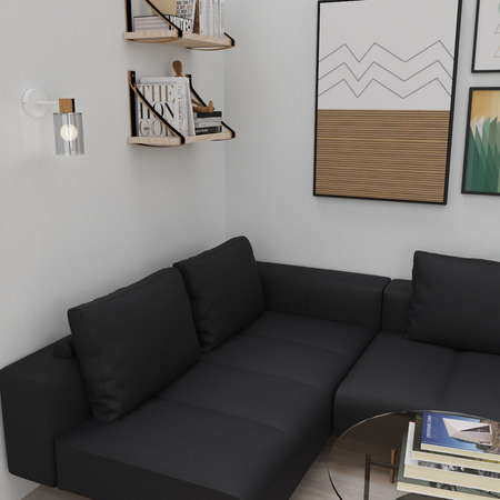 Milagro Kinkiet MADERA 1xE27 MLP8553 BIAŁY