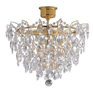 Lampa sufitowa Markslöjd ROSENDAL 100510 złoty/przezroczysty