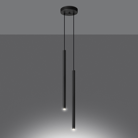 Sollux Lighting Lampa wisząca PASTELO 2 ochra czerwona SL.1525