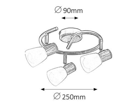 Oczko Rabalux Gavin 6488 chrom satyna