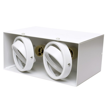 Milagro Lampa Sufitowa Blocco Biały 2x7W GU10 Led ML478 BIAŁY