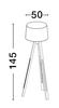 Lampa podłogowa Luces Exclusivas ABOCHO - biały LE43445
