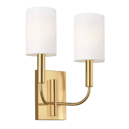 Kinkiet Elstead Lighting Brianna mosiądz FE-BRIANNA2-BB