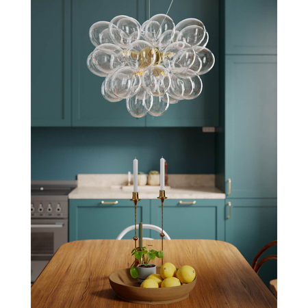 Lampa wisząca By Rydens Gross mosiądz/przezroczysta 4200440-6509