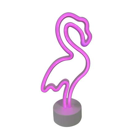 Lampa stołowa Zuma Line FM-NB23 NEON FLAMINGO LED