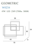 Kinkiet Maxlight GEOMETRIC W0234 biały