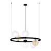 Lampa wisząca Kaja SATURNO K-5695 biały, bursztynowy, czarny
