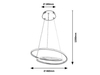Lampa wisząca Rabalux Meridia 3257 czarny matowy