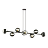 Lampa wisząca ROSSI 8 BL STRIPE Emibig 1229/8 biały/beżowy