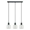 Lampa wisząca Italux PND-67594-3-BK+CL Lamezia