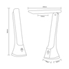 Lampa biurkowa Zuma Line SM-612-BL LAMPA BIURKOWA CZARNA/BLACK