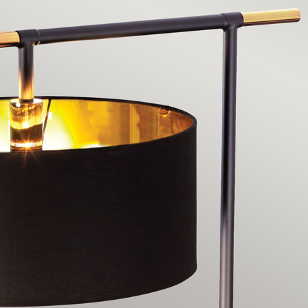 Lampa podłogowa Elstead Lighting Balance czarny/mosiądz BALANCE-FL-BKPB