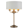 Lampa stołowa Endon Lighting Highclere 98932 mosiądz