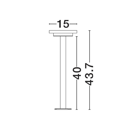 Lampa ogrodowa Luces Exclusivas ALONVIA LE75155 czarny