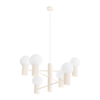 Sollux Lighting Żyrandol HALO 6 beżowy SL.1831