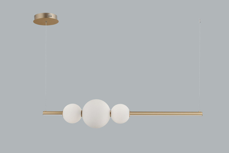 Lampa wisząca SANDRA 3 GO Azzardo AZ4427 gold / milky white