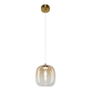Milagro Lampa wisząca VASO 2 AMBER 4W ML1402 ZŁOTY
