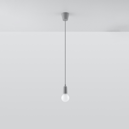 Sollux Lighting Lampa wisząca DIEGO 1 szara SL.0575
