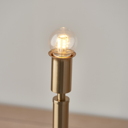 Lampa stołowa Endon Lighting Upton Rechargeable 110461 mosiądz