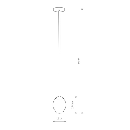 Lampa wisząca ICE EGG A Nowodvorski 8124 czarny