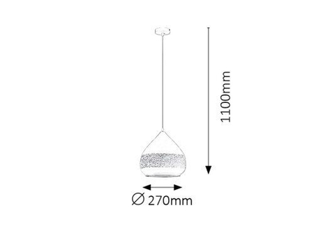 Lampa wisząca Rabalux Kaia 2279 biały