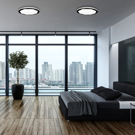 Milagro Plafon OPTIMA BLACK 52W LED Ø480 mm ML7053 BIAŁY