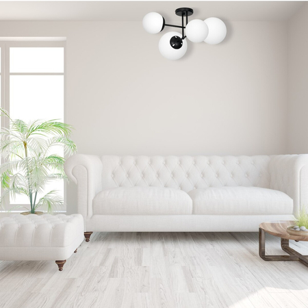 Milagro Lampa sufitowa LIMA BLACK 4xE14 MLP6527 CZARNY