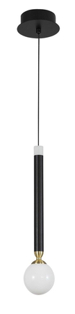 Lampa wisząca Luces Exclusivas UNION LE41810 czarny/mosiądz