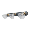 Kinkiet Italux Orella WL-34393-3-BK-HBR Czarny mat, złoty