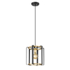 Lampa wisząca Italux Primero PND-44003-1-BK-GD Złoty, czarny mat