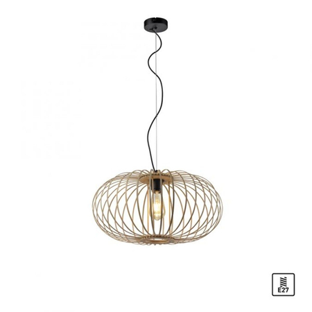 Lampa wisząca Paul Neuhaus RACOON 11409-79 drewniany