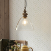 Lampa wisząca Endon Lighting Cotswold 110825 mosiądz
