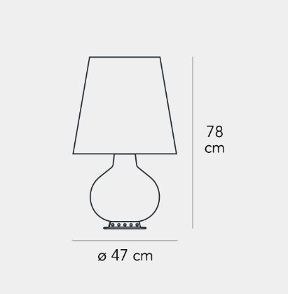 Lampa stołowa Fontana Arte F185310125NENE Fontana
