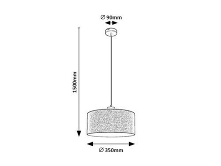 Lampa wisząca Rabalux Miguel 3247 dąb