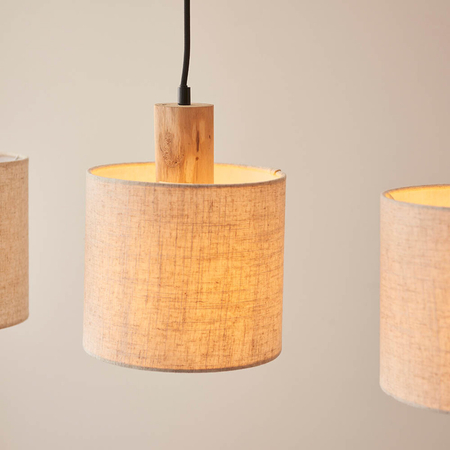 Lampa wisząca Endon Lighting Durban 101681 drewniany