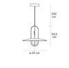 Lampa wisząca LED Fontana Arte F438G85550ONLE Setareh