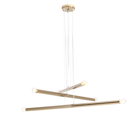 Lampa wisząca TUBO 6 GOLD Aldex 1072K30 złoty