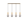 Lampa wisząca Luces Exclusivas QUERISA LE45217 złoty i odcienie złota, szary i odcienie szarości