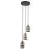 Lampa wisząca Italux Menfi PND-44236-3-BK-GD Czarny, mosiądz