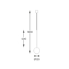Lampa wisząca Zuma Line Ali 5639 biały/złoty