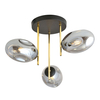Lampa sufitowa ARGO 3 Emibig 1274/3 czarny/złoty
