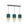 Milagro Lampa wisząca ALMERIA GREEN/GOLD 3xE27 MLP64500 ZIELONY / ZŁOTY