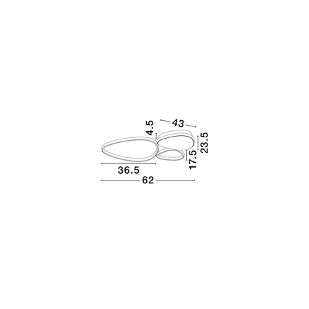 Lampa sufitowa Luces Exclusivas ALONTRA LE45499 biały