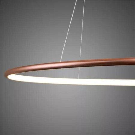 Lampa wisząca Ledowe Okręgi No.3 80cm 3k miedziana Dali